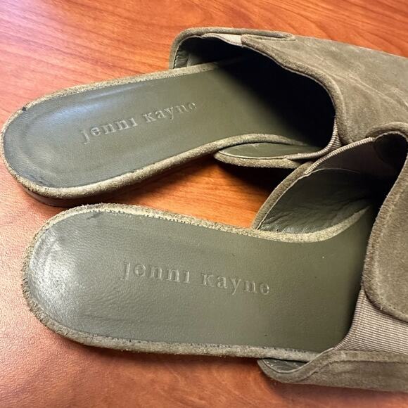 Jenni Kayne Suede Mules in Laurel Size 37 7 Casual Shoes Capsule Minimalist - Picture 12 of 16